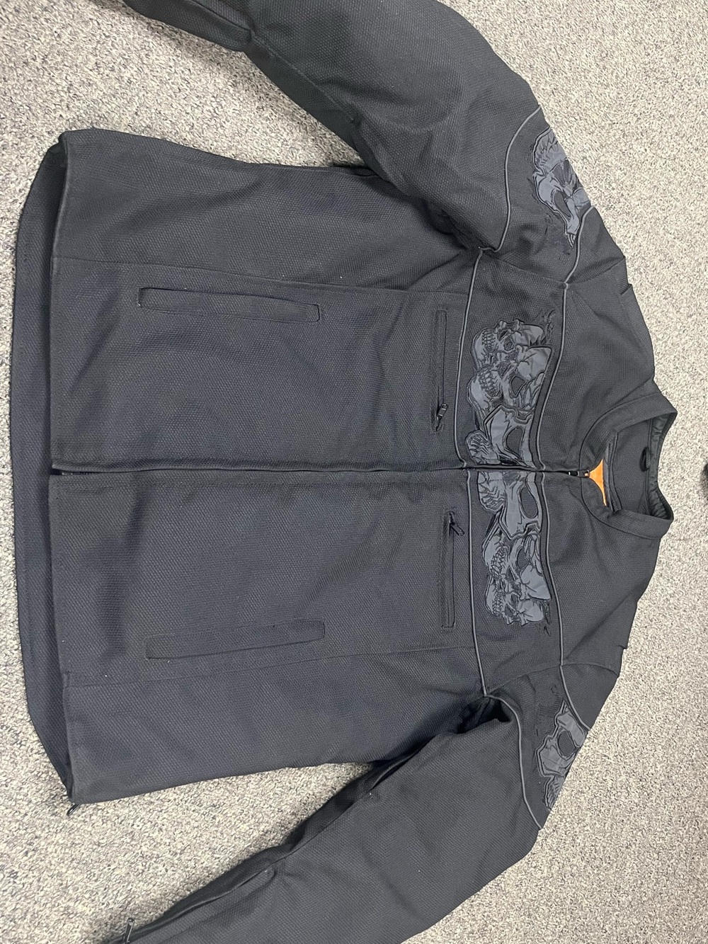 Men's Black Tactical Zip-Front Jacket